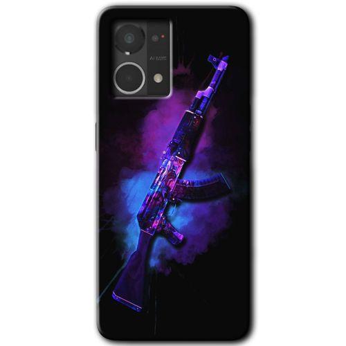 MRCİLETİSİM Oppo Reno 7 4G Kılıf HD Desen Baskılı Arka Kapak+Temperli Cam - AK