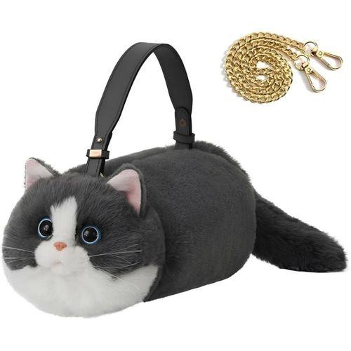 Eğitici Çocuk B&D Kedi El Çantası Gri