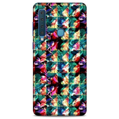 Samsung Galaxy A9 2018 Kılıf Kelebek Etkisi (17) Tasarım Kılıf Turkuaz Yeşil
