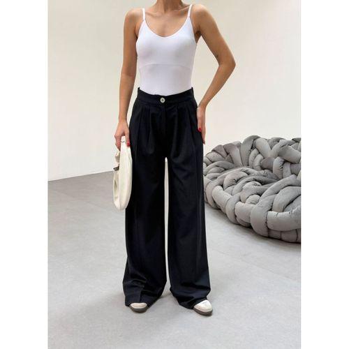 230 Gr Poly Viscose Full Lycra Pi̇leli̇ Palazzo Pantolon