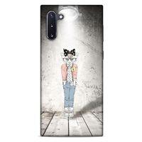 Samsung Galaxy Note 10 Kılıf FunnyMaX (39) Liquid Crystal Kılıf Açık Gri Kedl