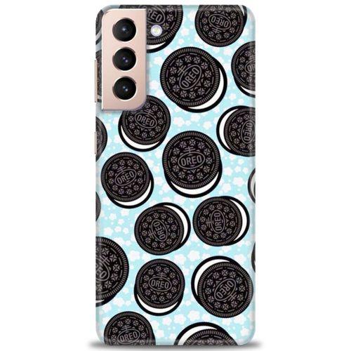 Samsung Galaxy S21 Plus Kılıf HD Baskılı Kılıf - Oreo + Tam Ekran Koruyucu