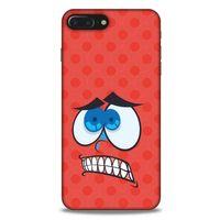 Emojix (80) Apple Iphone 7 Plus Kılıf Silikon Kapak Desenli