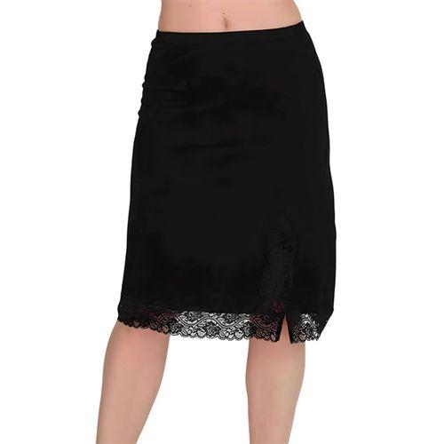 Kadın Dantelli Penye Jüpon Berrak-11004