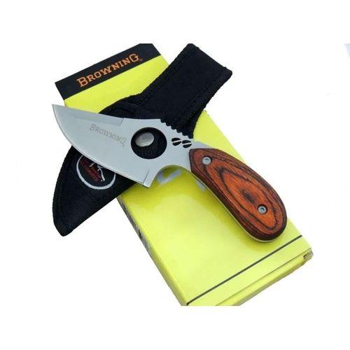 087 Yüzme Kamp Bıçak 16 Cm - Ahşap Sap, Özel Kılıflı