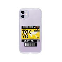 iPhone 11 Tokyo Bilet Tasarımlı Premium Şeffaf Silikon Kılıf