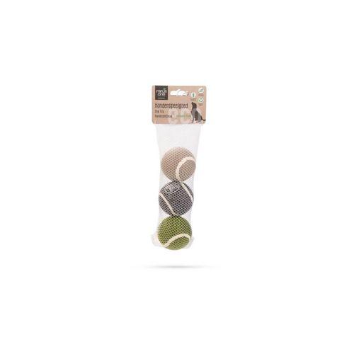 Beeztees Köpek Oyuncağı, Tenis Topu, Kauçuk, Çeşitli Renklerde, 3 Adet 6,3cm