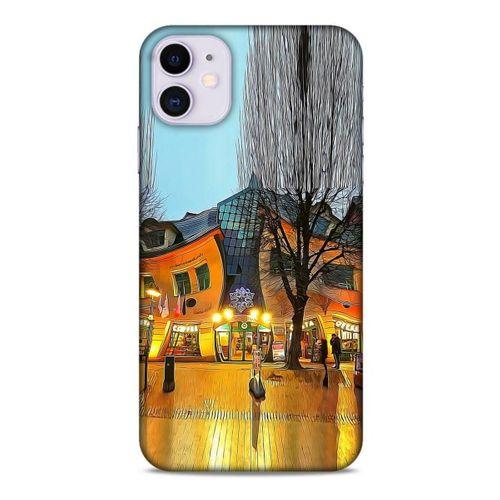 Apple Iphone 11 Kılıf Dünya Mimarisi (33) Hybrid Kılıf Krzywy Domek Polonya