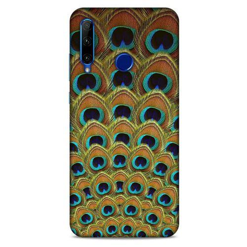 Huawei Y6P Kılıf Desenli Özel Seri Tüyler (4) Koruma Kılıfı