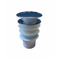 Pop Up Krom Kaplama Bas Aç Lavabo Sifonu Gideri Ekstra Contalı