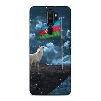 Oppo A9 2020 Uyumlu Kılıf Azarbaijan (25) Antişok Kapak Kurt Bayrak