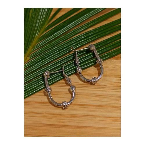 Monalisa Home Gümüş Renk Lüks Gösterişli Figürlü Küpe