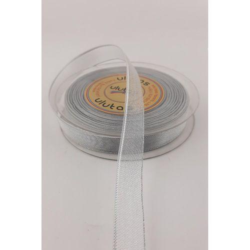 Gümüş Rengi Sim Şifon Kurdele 1.5 Cm 25 mt