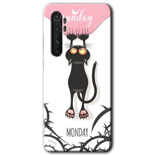 MRCİLETİSİM Xiaomi Mi Note 10 Lite Kılıf HD Desen Baskılı Arka Kapak + Temperli Cam - Dark Sunday