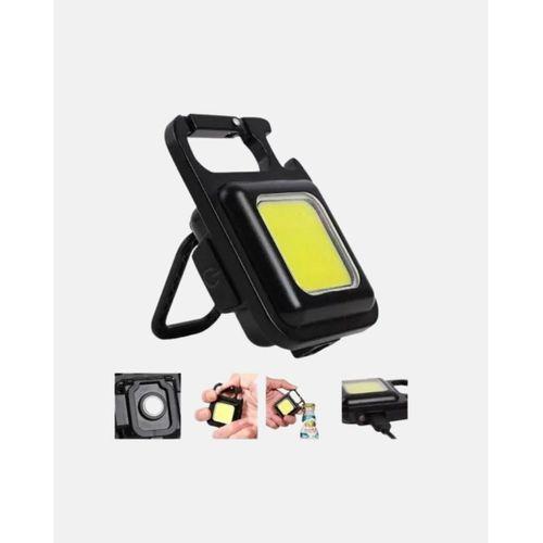 Şarjlı Cob Led Anahtarlık Fener – 4 Modlu, Manyetik Ve Katlanabilir Standlı