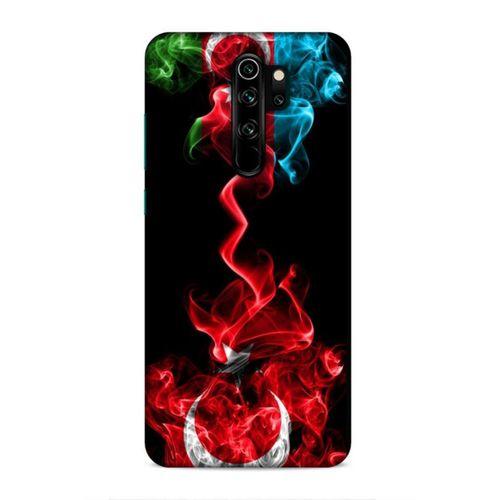 Xiaomi Redmi Note 8 Pro Uyumlu Kılıf Azarbaijan (12) Koruyucu Silikon Azerbaycan Türk Bayrakları