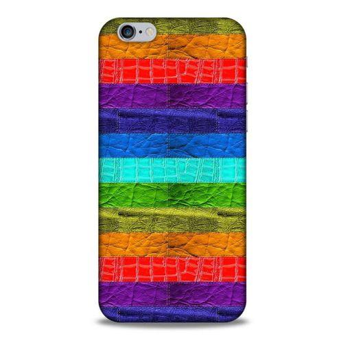 Apple Iphone 6S Kılıf Patchwork (38) Neo Hybrid Kılıf Yeşil Kırmızı Mor