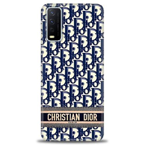 Vivo Y20S Kılıf HD Baskılı Kılıf - Christian Dior + Tam Ekran Koruyucu