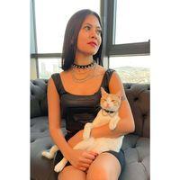 Çivi ve Zincir Detaylı Şık Anne - Kedi Choker Set