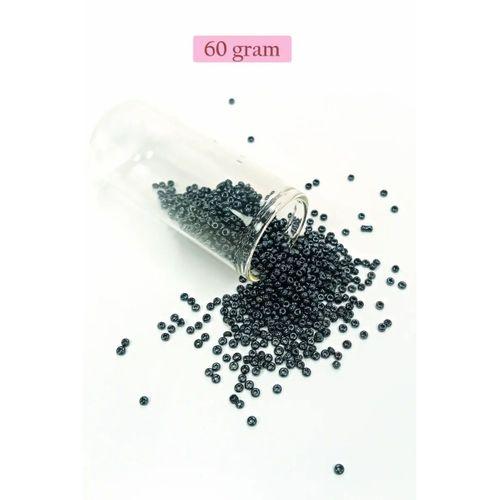 Dökme Cam Kum Boncuk (11/0) 2 mm - 60 Gram -  Koyu Yeşil - BNC054