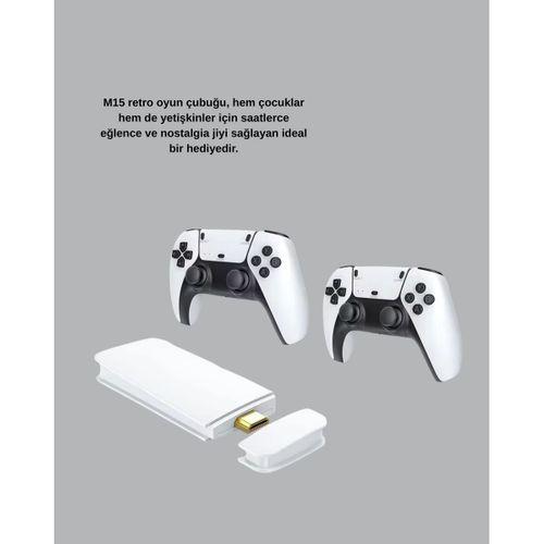 2 Kollu Kablosuz 4k Tv Uyumlu Klasik Oyun Konsolu