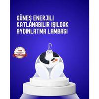 Usb Ve Solar Şarjlı Katlanabilir 5 Taraflı Led Lamba