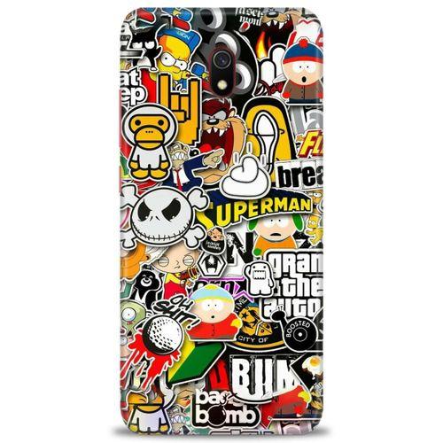 Xiaomi Redmi 8A Kılıf HD Baskılı Kılıf - Çizimler + Tam Ekran Koruyucu