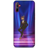 Oppo Realme C3 Kılıf FunnyMaX (44) Tough Armor Kılıf Fuşya Doberman