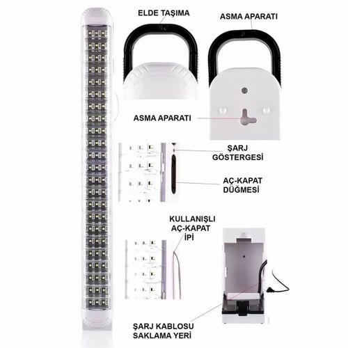 Ledpoint Lp-6069 Akülü 69 Led Şarjlı Işıldak