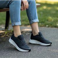 Bestof 231 Füme-Beyaz Fileli Fuspetli Spor Ayakkabı