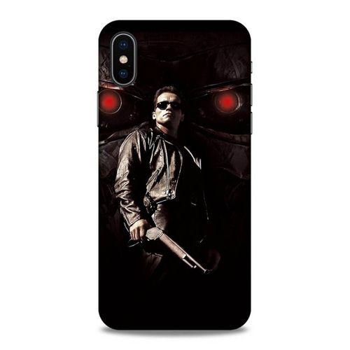 Lopard Apple iPhone XS Uyumlu Kılıf IMDB Film (42) Rugged Armor Kılıf Terminator