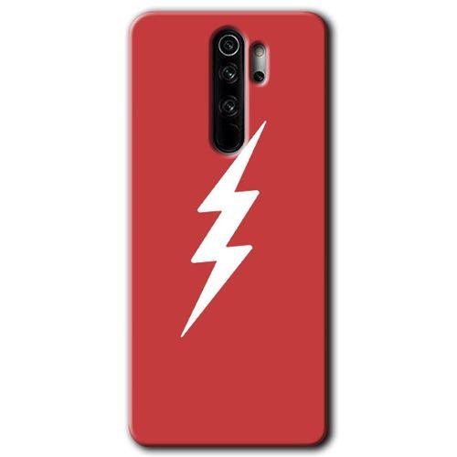 MRCİLETİSİM Xiaomi Redmi Note 8 Pro Kılıf Baskılı Kapak - Flash Logo + 5D Tam Kaplayan Cam