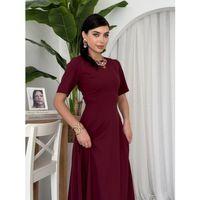 Wera Pliseli Midi Elbise