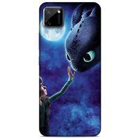 Oppo Realme C11 Kılıf Dragons (40) Fit Silikon Kılıf Ejderha Takım Yıldızı