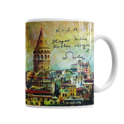 Hayat Kısa Kuşlar  Uçuyor  Kupa Bardak Porselen