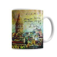 Hayat Kısa Kuşlar  Uçuyor  Kupa Bardak Porselen