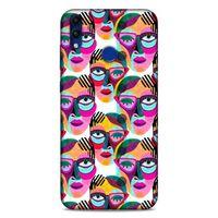 Lopard Huawei Honor 8C Uyumlu Kılıf Sürreal Yüzler ♀ (4) Koruma Kılıfı Desenli