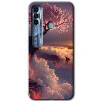 Tecno Spark 7 Pro Kılıf HD Desen Baskılı Arka Kapak - Uçurumdaki Hayat