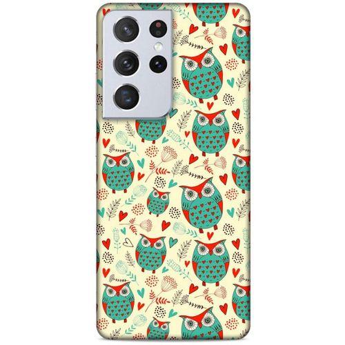Lopard Samsung Galaxy S21 Ultra Uyumlu Kılıf Baykuşlar (20) Koruyucu Kılıf