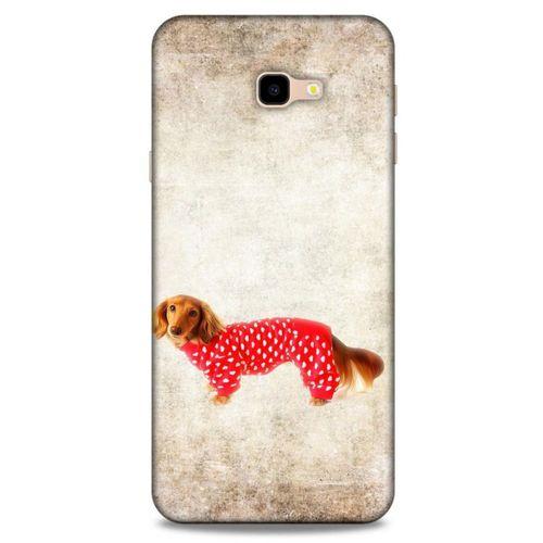 Samsung Galaxy J4 Plus Kılıf Köpek Kıyafetleri (30) Silicone Case Dacshund Pijama