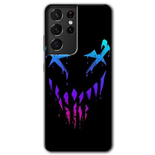 Galaxy S21 Ultra Kılıf HD Desen Baskılı Arka Kapak - Çığlık + Kırılmaz Cam