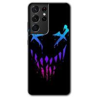 Galaxy S21 Ultra Kılıf HD Desen Baskılı Arka Kapak - Çığlık + Kırılmaz Cam