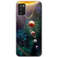 Potkal Hediye Fabrikası Samsung Galaxy A02s Kılıf HD Desen Baskılı Arka Kapak - Cosmos