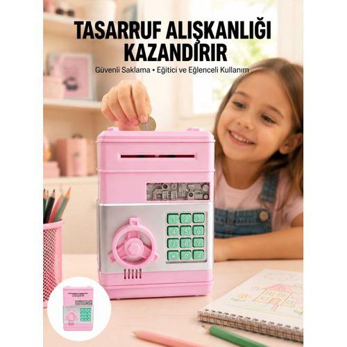 Büyük Hazneli Şifreli Para Tasarruf Kumbarası