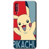 Potkal Hediye Fabrikası Samsung Galaxy A7 2018 Kılıf HD Desen Baskılı Arka Kapak - Pikaçhu