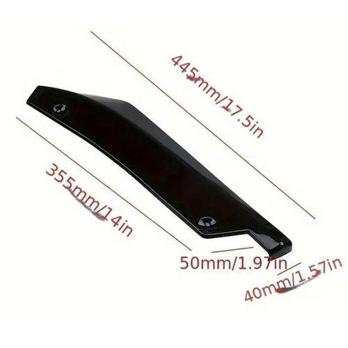 Universal Arka Tampon Alt Flapları Parlak Siyah 2 Adet