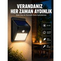 Bahçe Ve Dış Mekanlar İçin Güneş Enerjili 20 Led Hareket Sensörlü Lamba Yeni Nesil