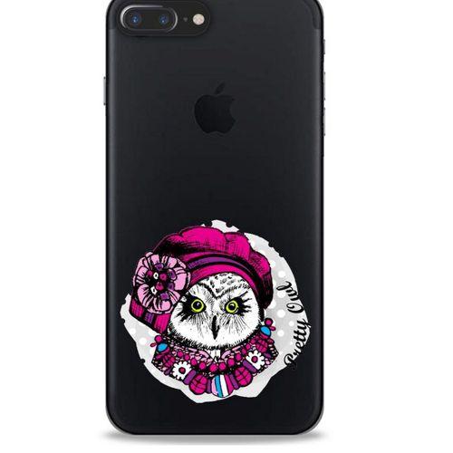 Zoologix (91) Apple Iphone 7 Plus Şeffaf Kılıf Silikon Desenli