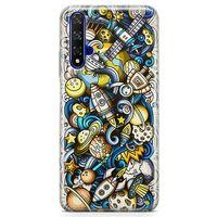 Honor View 20 Kılıf Uzay Yolu Arka Kapak Koruma Desenli Full Koruyucu