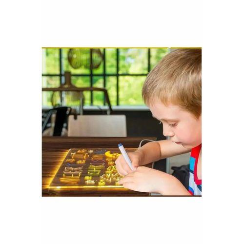 12 Inc Led Işıklı Çizim Tahtası Ayarlanabilir Stant Ve Kalemleri İle